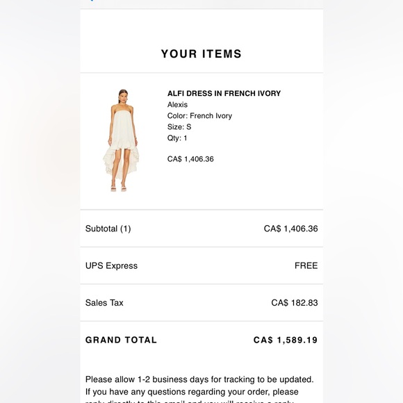 Alexis Alfi dress - sold out everywhere! - Picture 3 of 3